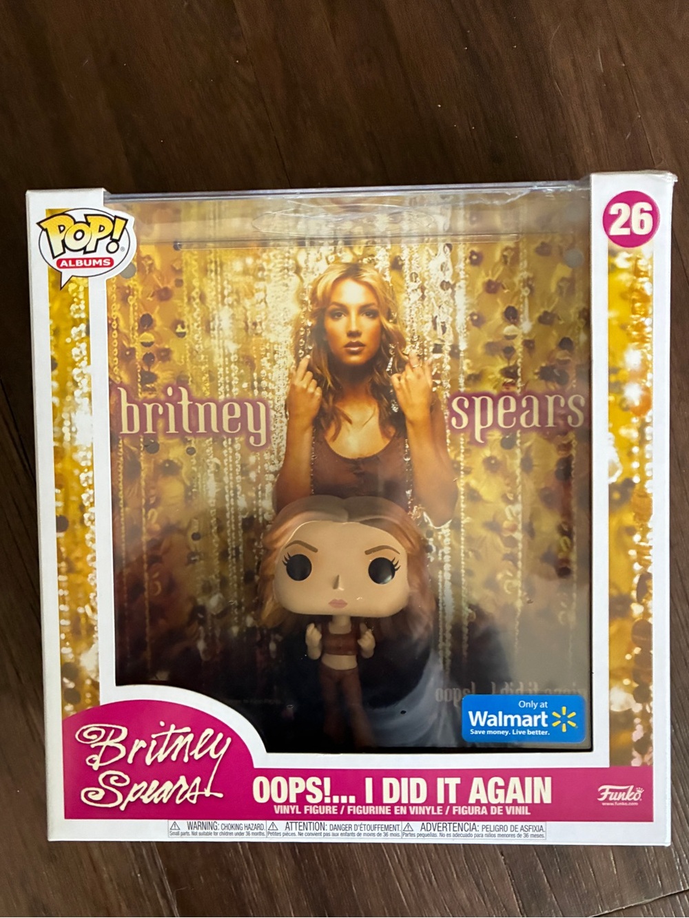 New! Funko Pop! Albums #26 Britney Spears Oops! I Did It Again vinyl figure